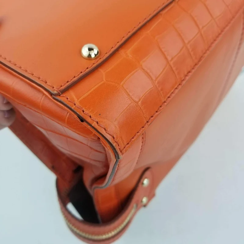 Max Mara Orange Margaux Tote Bag
