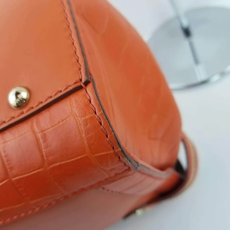 Max Mara Orange Margaux Tote Bag