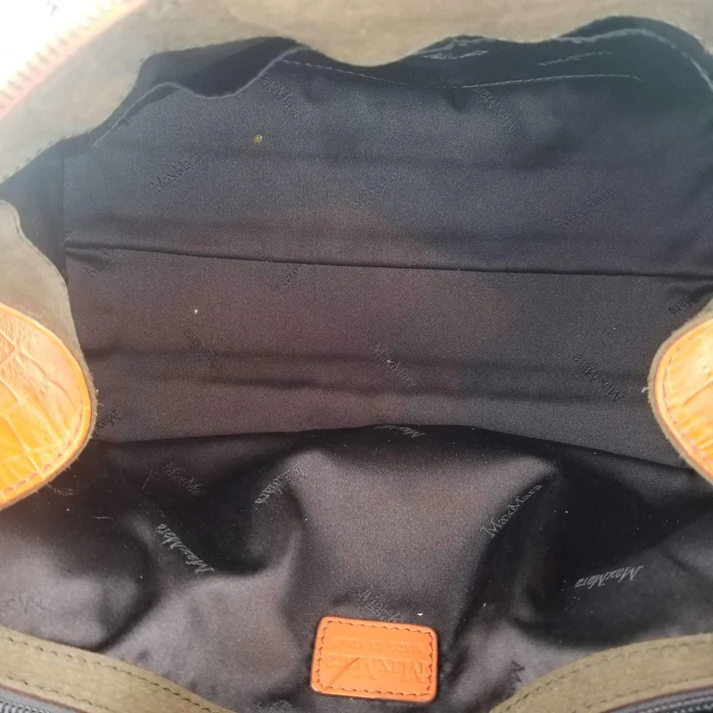 Max Mara Orange Margaux Tote Bag