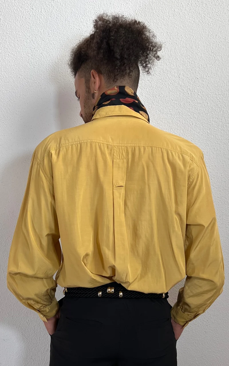 Vintage MENS Silk Button Down Shirt
