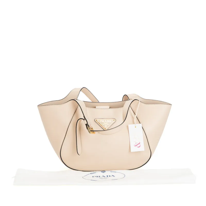 Enameled Metal Triangle Tote