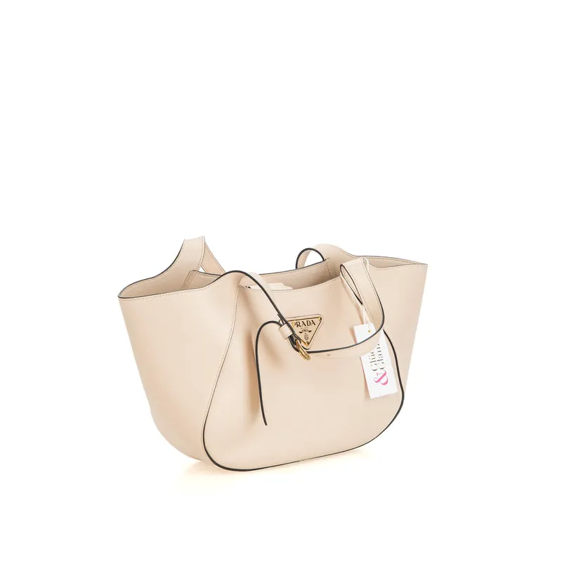 Enameled Metal Triangle Tote