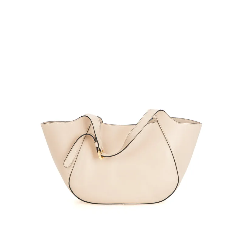Enameled Metal Triangle Tote