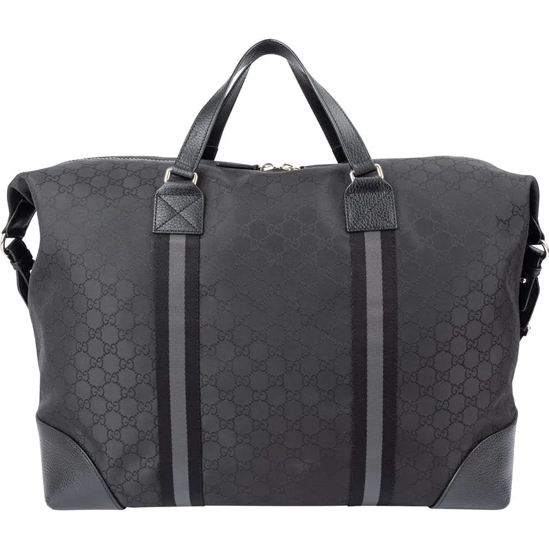 Gucci Monogram GG Nylon Web 45 Duffle Travel Bag