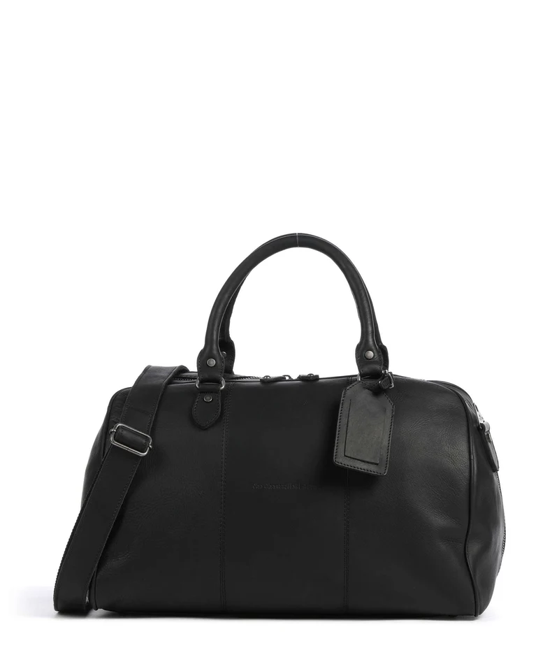 The Chesterfield Brand Wax Pull Up Cow Liam II Weekender black