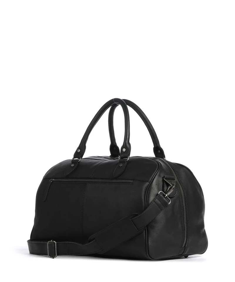 The Chesterfield Brand Wax Pull Up Cow Liam II Weekender black