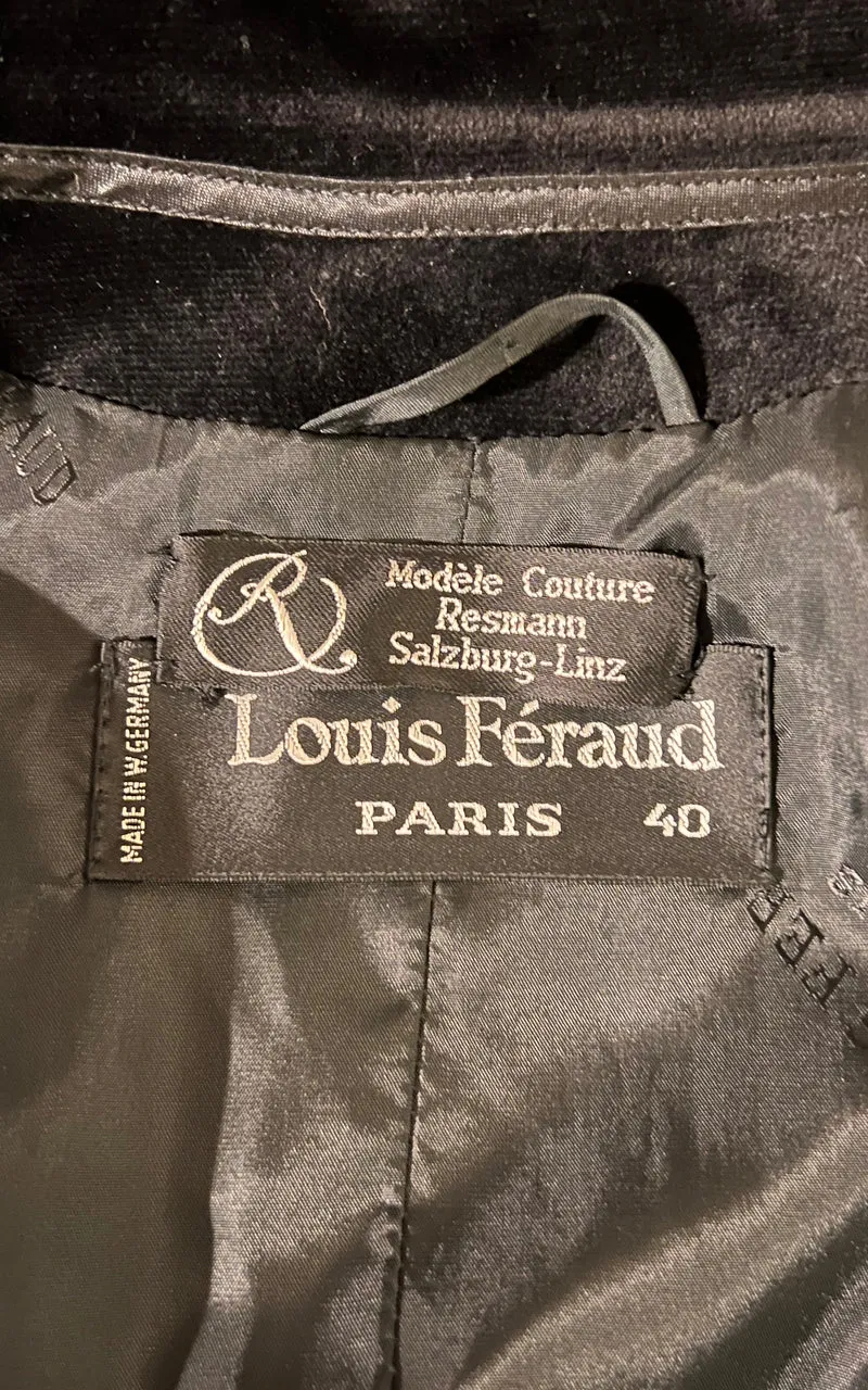 Vintage 70s Louis Feraud Velvet Coat