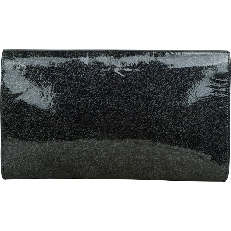 Saint Laurent Crinkled Patent Leather Belle de Jour Clutch