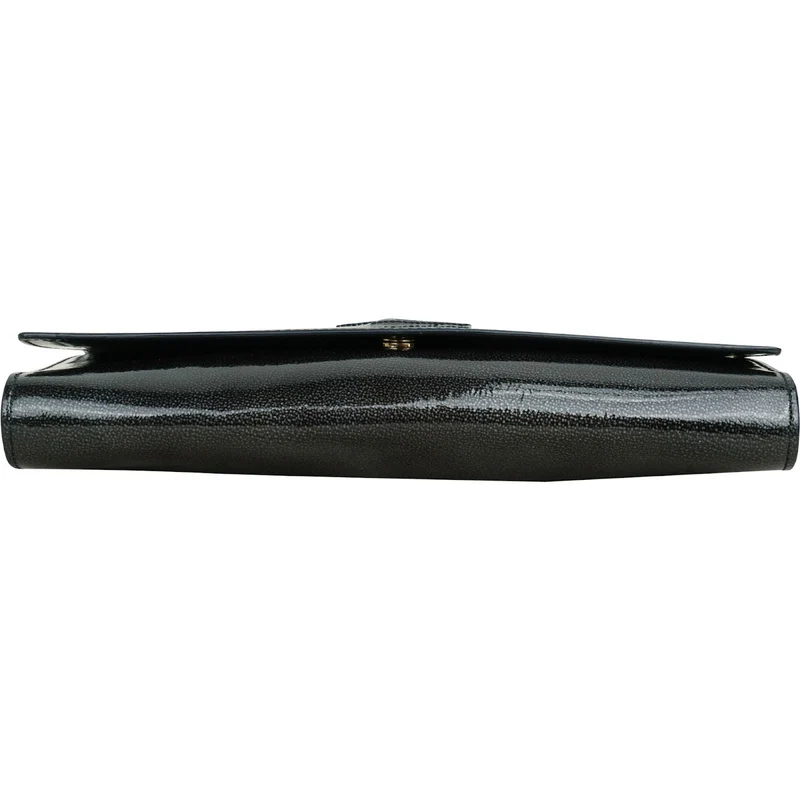 Saint Laurent Crinkled Patent Leather Belle de Jour Clutch