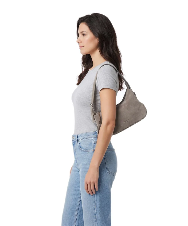 Liebeskind Ines Suede M Schultertasche neutral grey