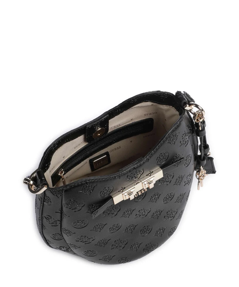 Guess Carmella Bucket Handtasche black logo
