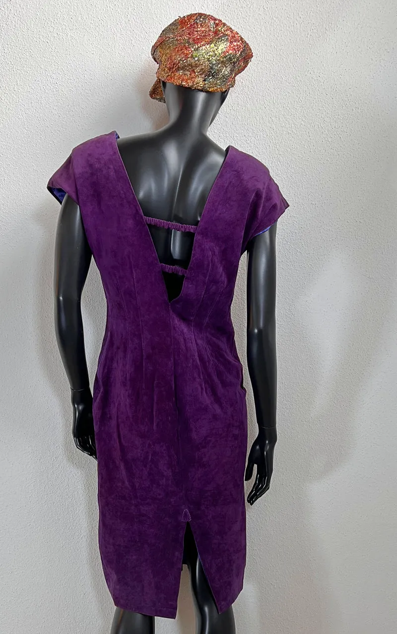 Vintage Suede Leather Dress