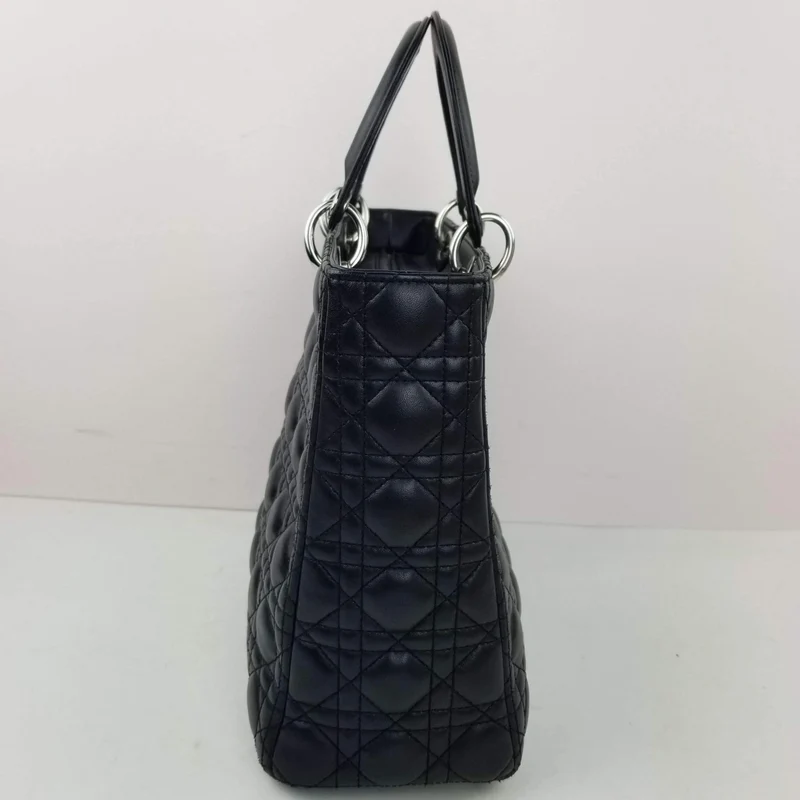 Dior Lady Dior Large Black Lambskin Bag