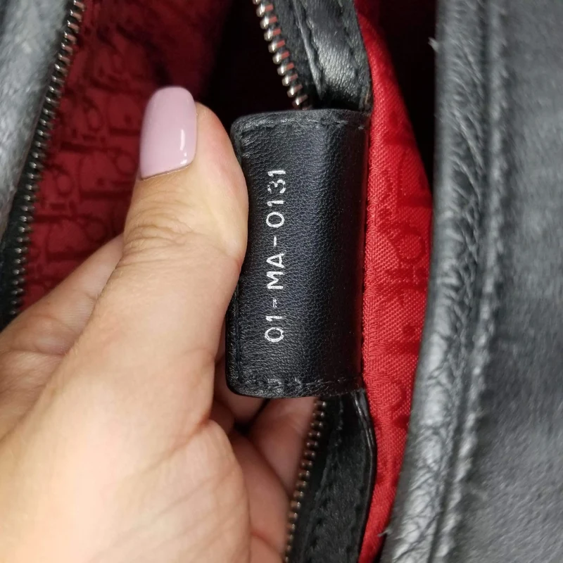 Dior Lady Dior Large Black Lambskin Bag