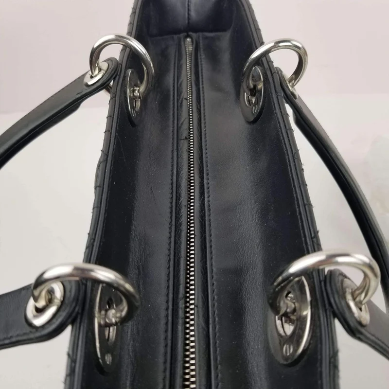 Dior Lady Dior Large Black Lambskin Bag