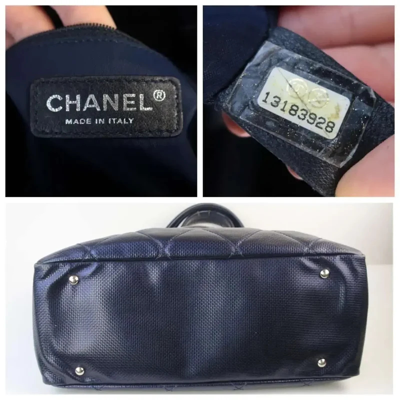 Chanel Blue Canvas Biarritz Tote Bag