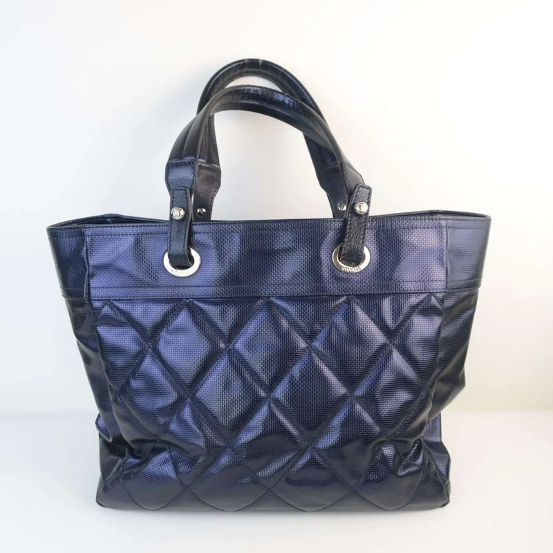 Chanel Blue Canvas Biarritz Tote Bag