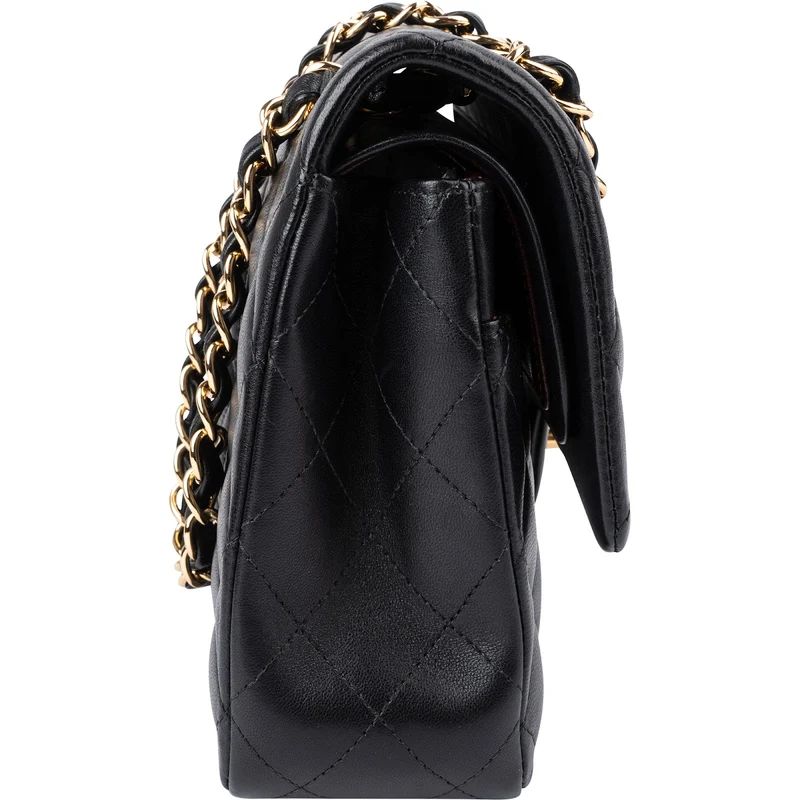 Chanel Quilted Lambskin Medium Double Flap Shoulder Bag
