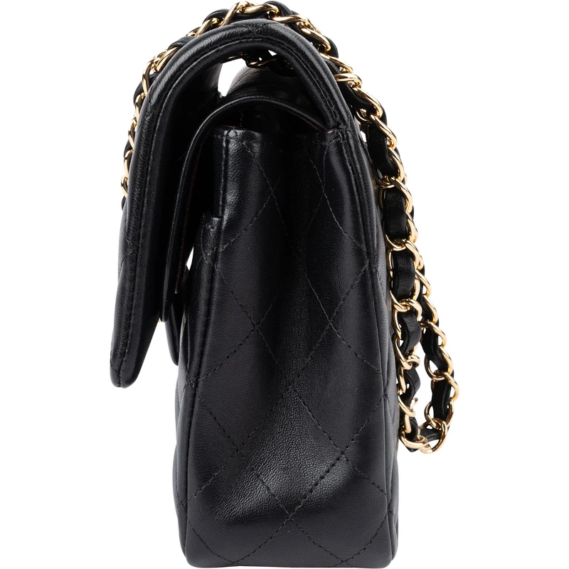 Chanel Quilted Lambskin Medium Double Flap Shoulder Bag