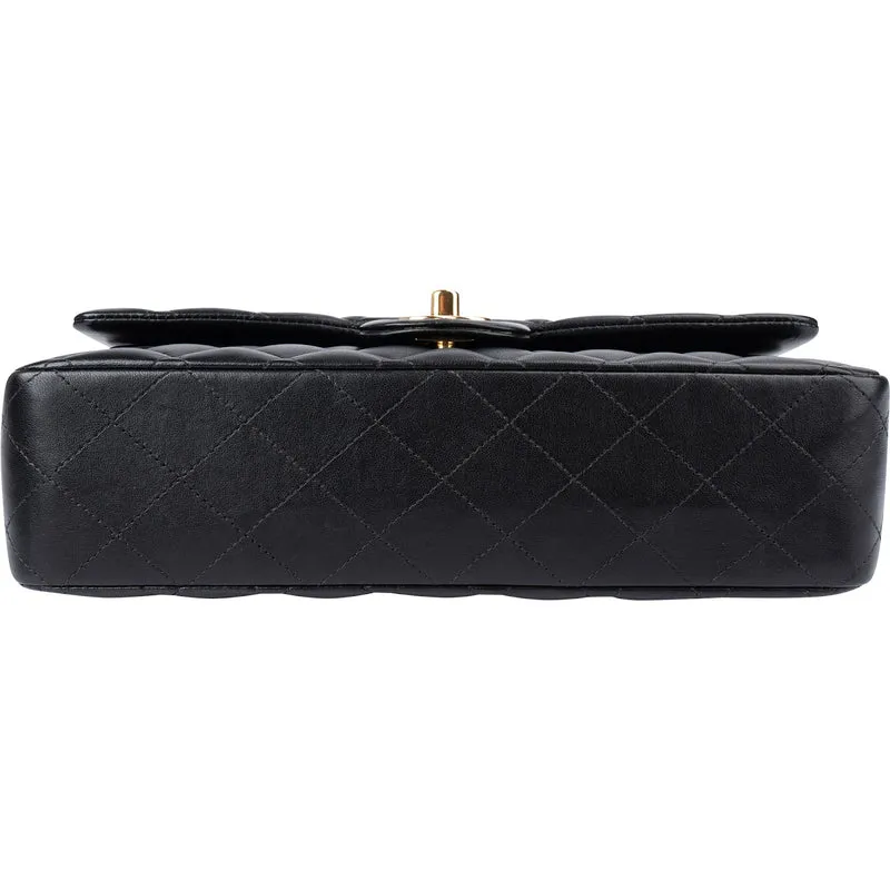 Chanel Quilted Lambskin Medium Double Flap Shoulder Bag