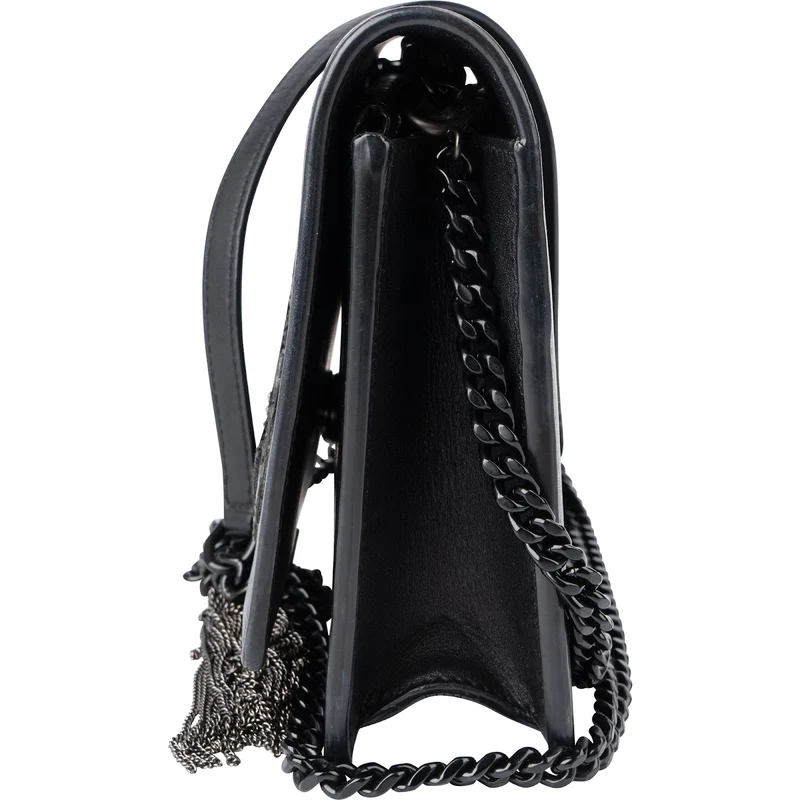 Saint Laurent Leather Kate Tassel Cloud & Star Appliqué Crossbody Bag