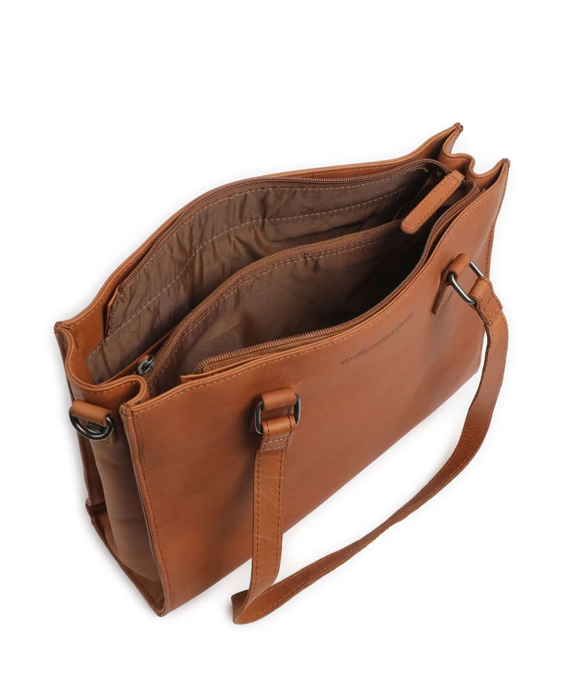 The Chesterfield Brand Wax Pull Up Cow Ellsworth Shopper cognac