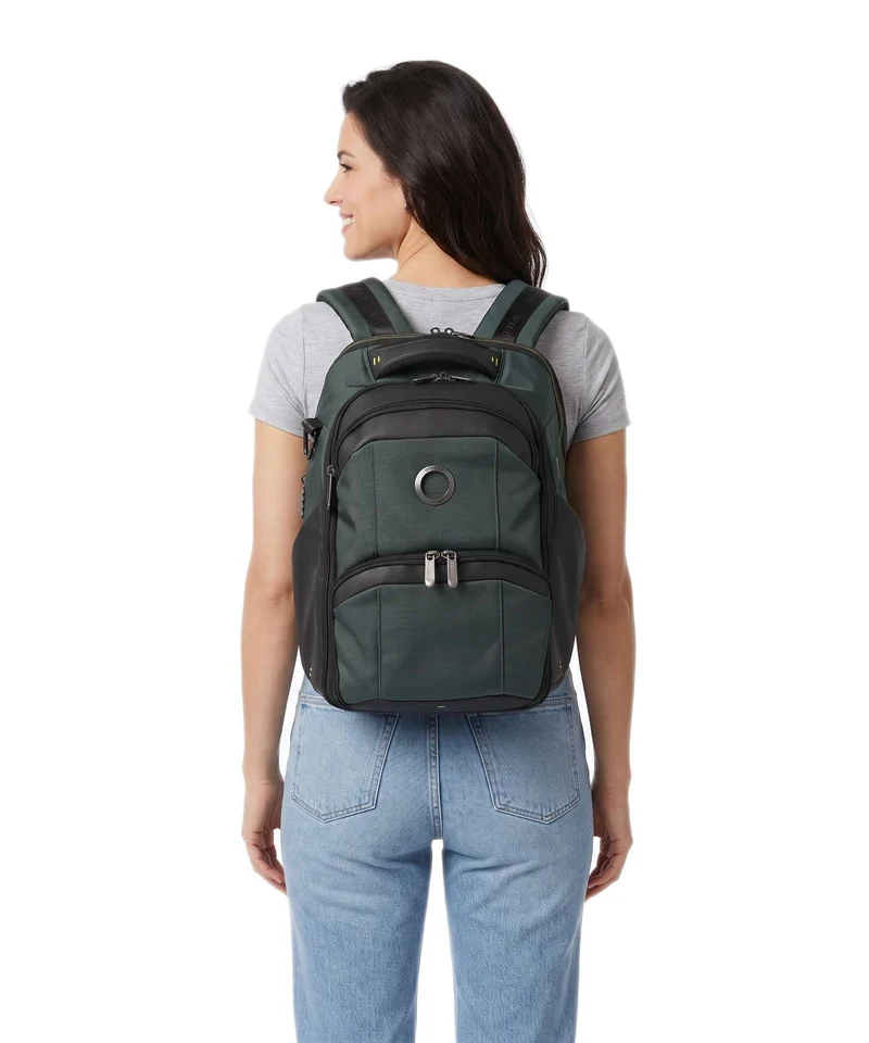 Delsey Paris DLC Pro Laptop-Rucksack olive