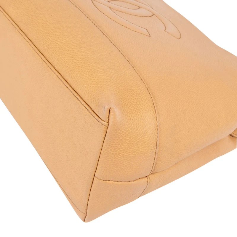 Chanel Caviar Leather CC Tote Shoulder Bag