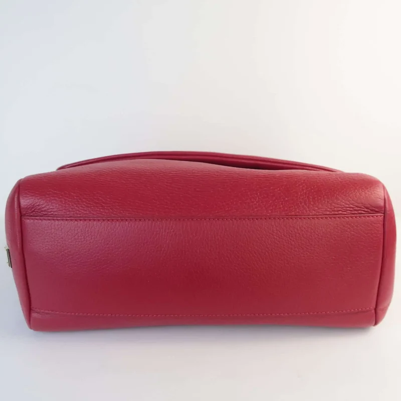 Dolce Gabbana Red Leather Soft Miss Sicily Bag