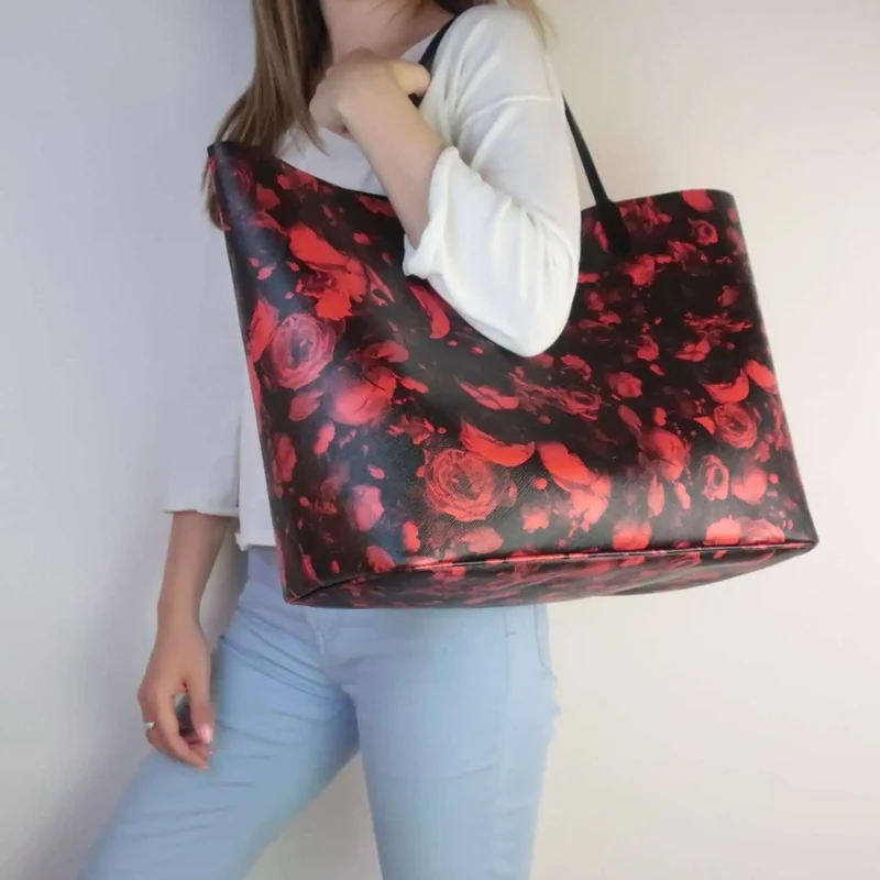 Givenchy Floral Print Coated Canvas Antigona Large Tote
