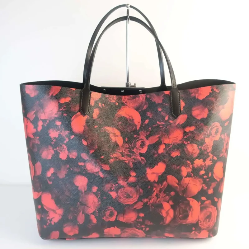 Givenchy Floral Print Coated Canvas Antigona Large Tote