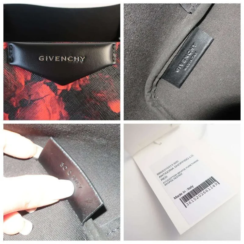 Givenchy Floral Print Coated Canvas Antigona Large Tote