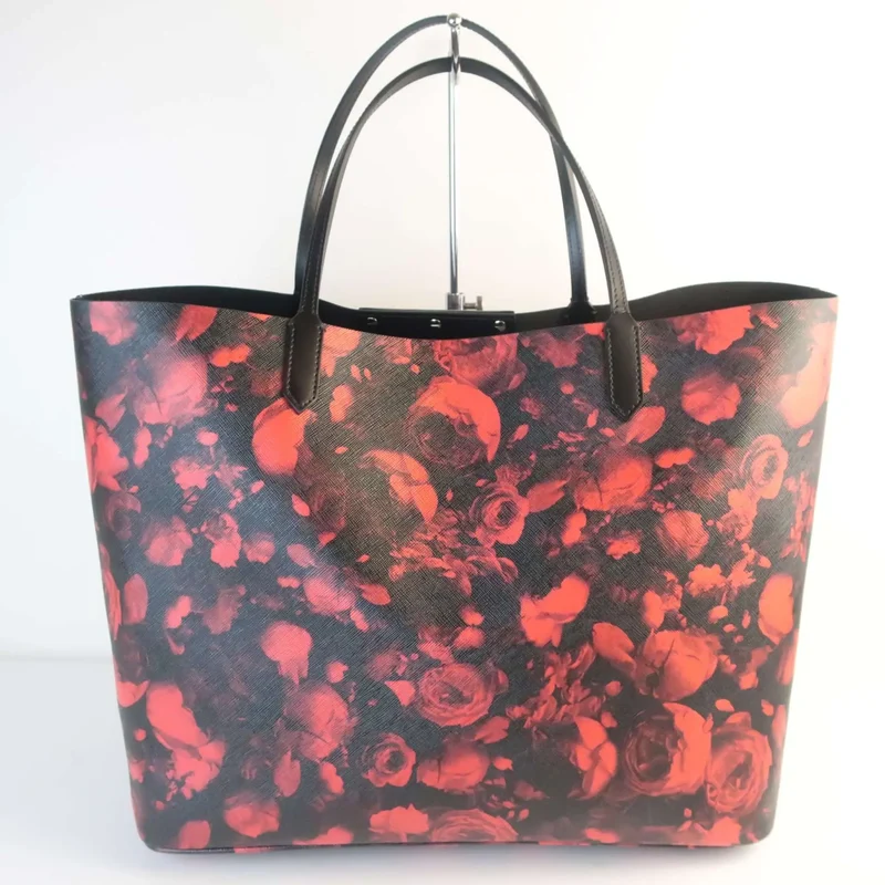 Givenchy Floral Print Coated Canvas Antigona Large Tote