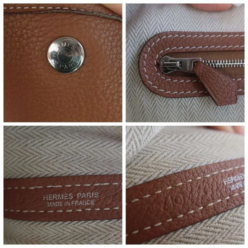 Hermes Gold Togo Garden Party MM 36 Bag