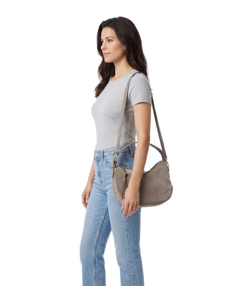 Liebeskind Ines Suede S Umhängetasche neutral grey