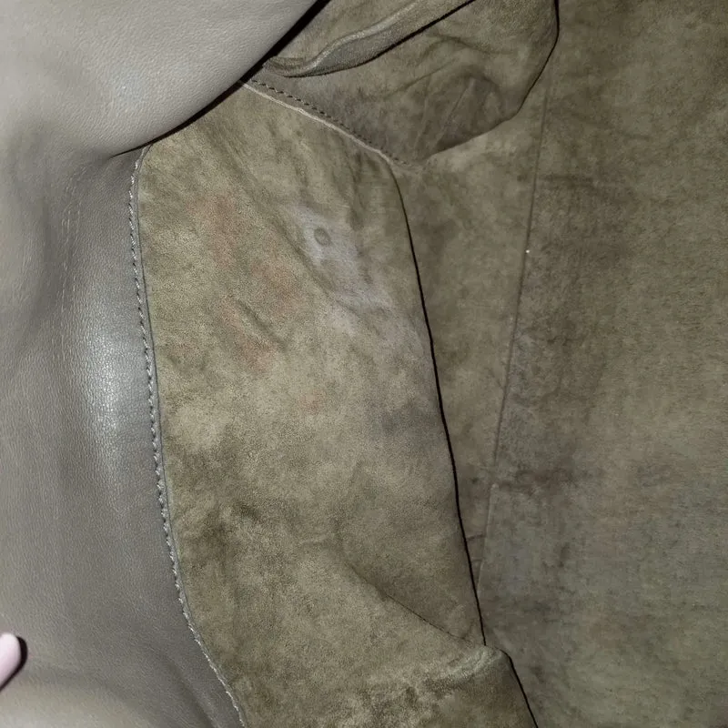 Bottega Veneta Grey Intrecciato Woven Nappa Leather Parachute Bag