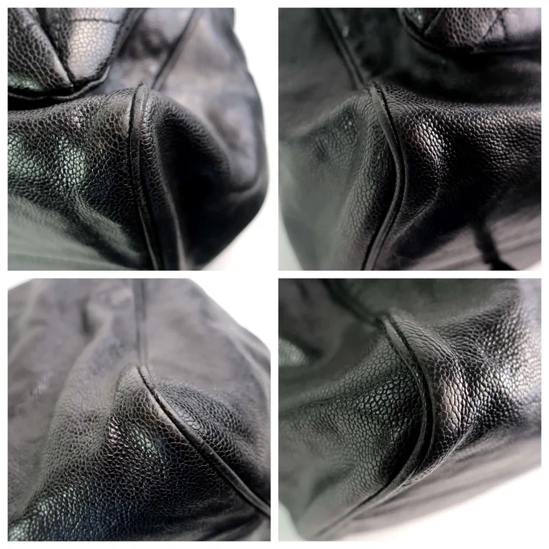 Chanel Black Grained Leather Pocket In the City Bag