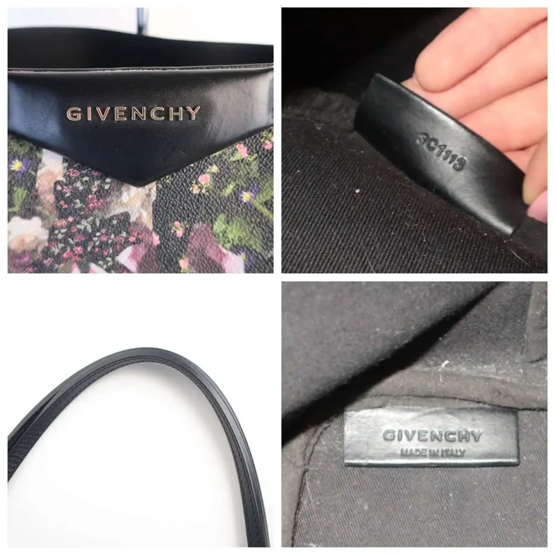 Givenchy Floral Print Coated Canvas Antigona Tote