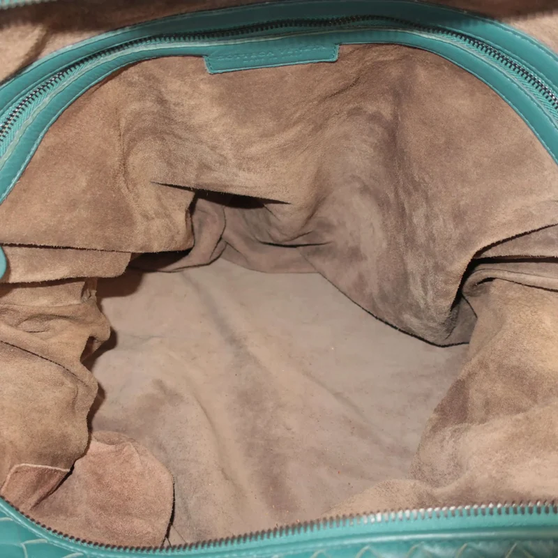 Bottega Veneta Emerald Green Intrecciato Convertible Tote