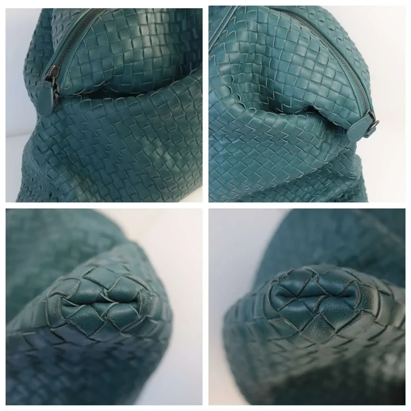 Bottega Veneta Emerald Green Intrecciato Convertible Tote