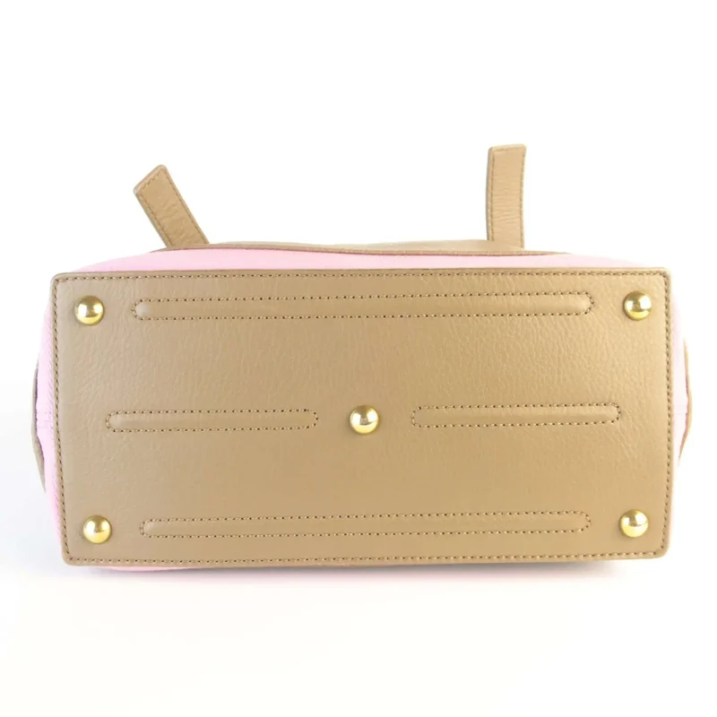 Yves Saint-Laurent Brown/Pink Muse Two Bag