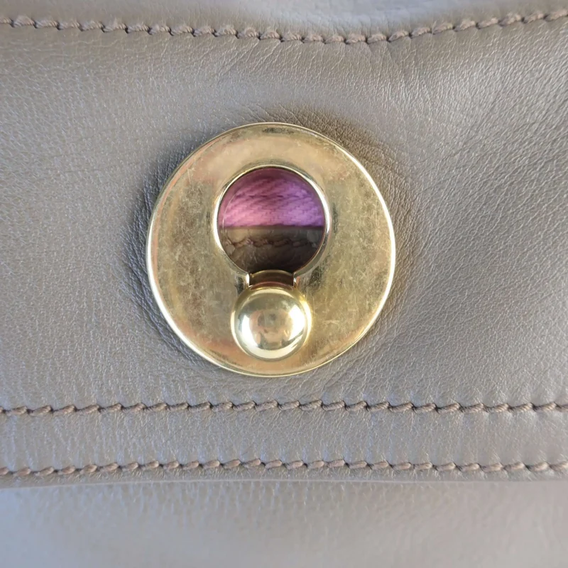 Yves Saint-Laurent Brown/Pink Muse Two Bag
