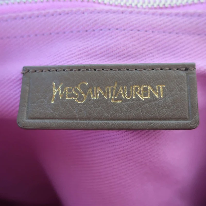 Yves Saint-Laurent Brown/Pink Muse Two Bag