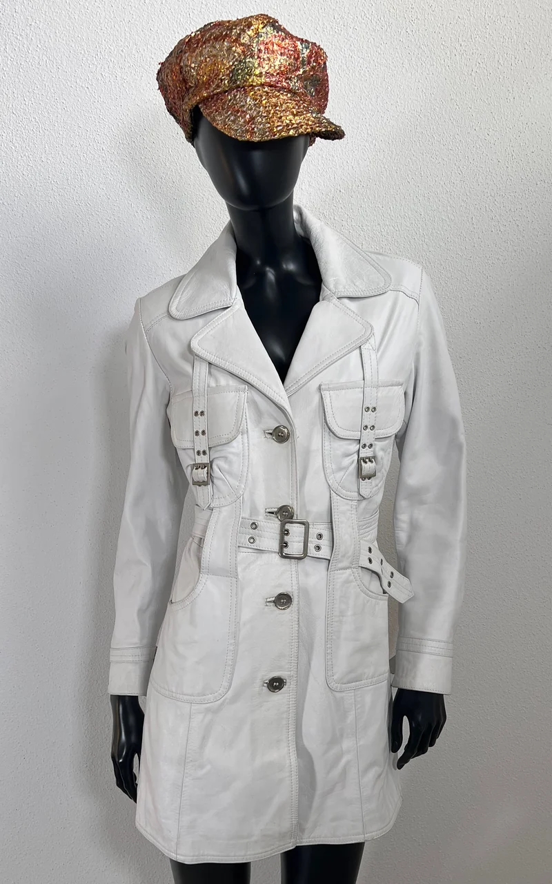 Vintage Y2K Leather Coat