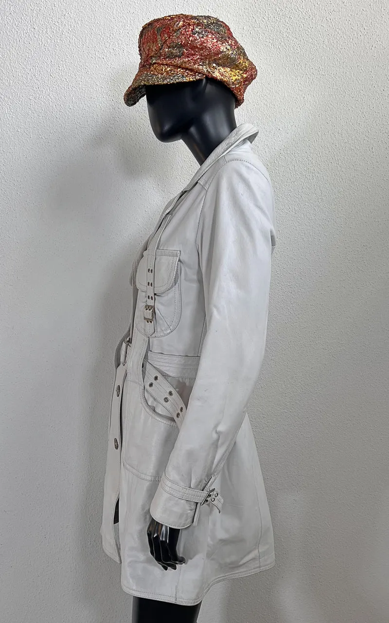 Vintage Y2K Leather Coat