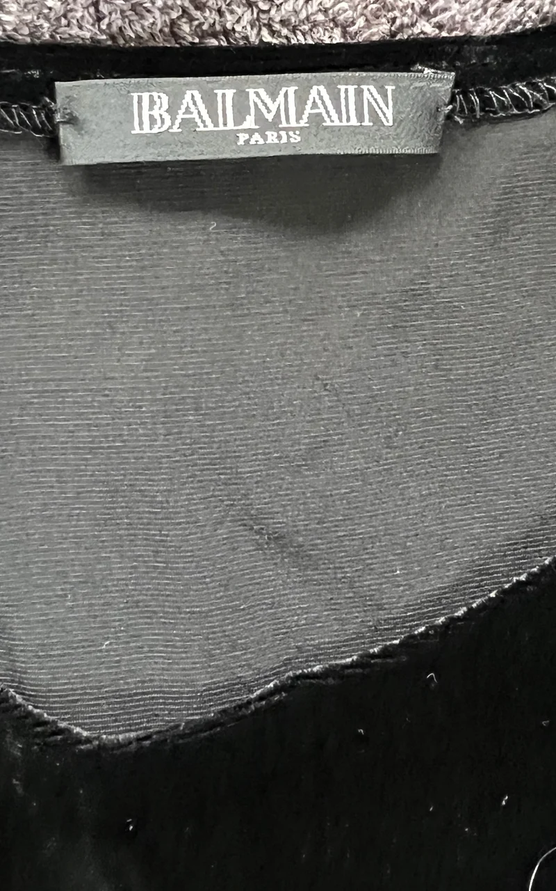 Balmain Paris Velvet Shirt