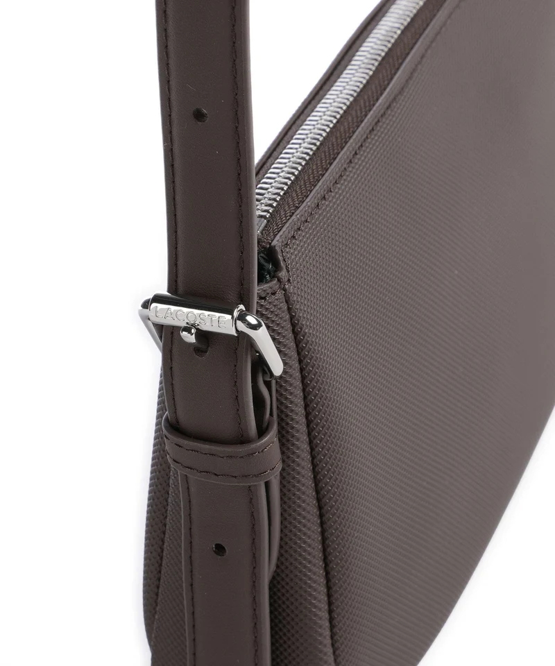 Lacoste Daily City Schultertasche dark brown