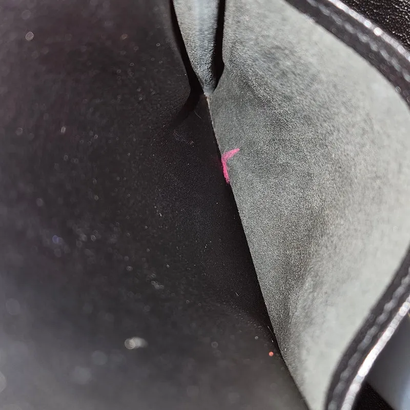 Hermès Noir Clemence Leather Palladium Kelly 32 Handbag