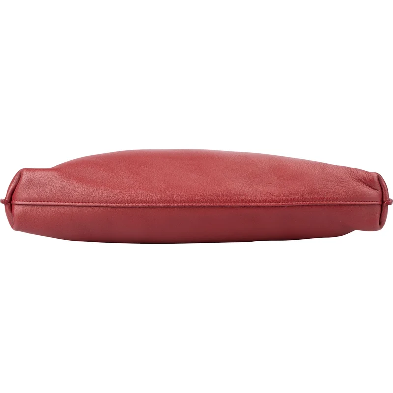 Saint Laurent Red Leather Talitha Suzanne Medium Bucket Shoulder Bag