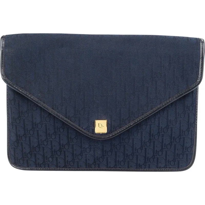 Christian Dior Oblique Trotter Monogram Envelope Clutch